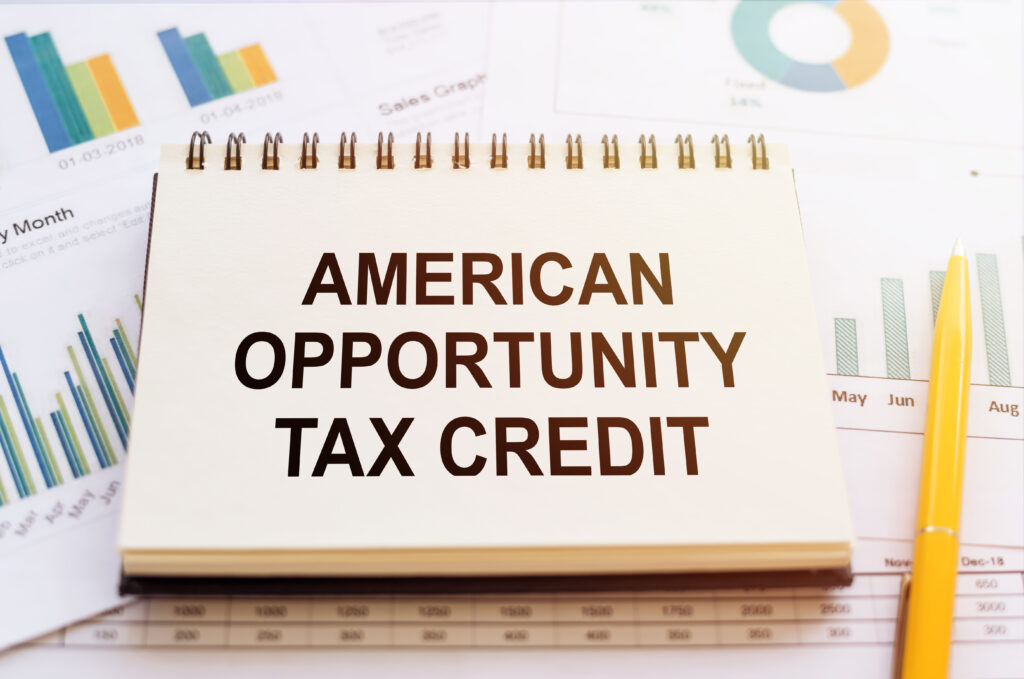 American,Opportunity,Tax,Credit,-,Written,On,Notepad,On,Financial