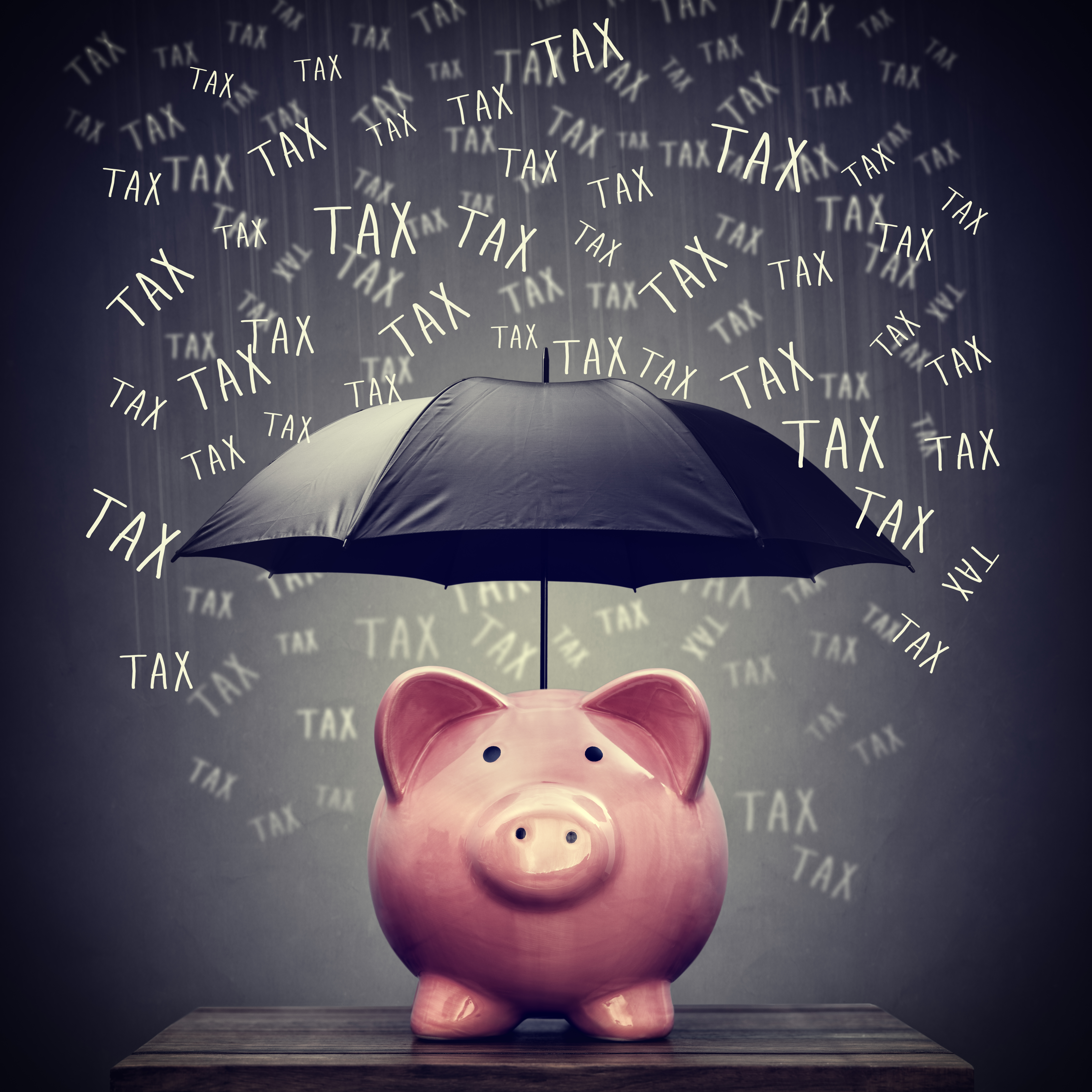 Umbrella,For,Hiding,Piggy,Bank,Savings,Account,From,Tax